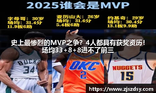 史上最惨烈的MVP之争？4人都具有获奖资历！场均33+8+8进不了前三